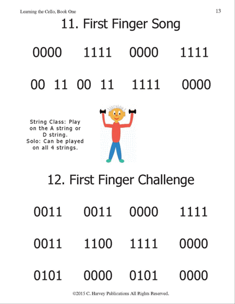 Learning the Cello, Book One Cello scores gallery preview page 2