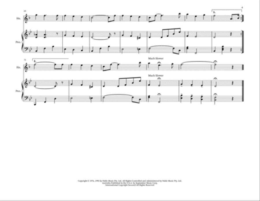 The Irish Wedding Song Brass Duet scores gallery preview page 4