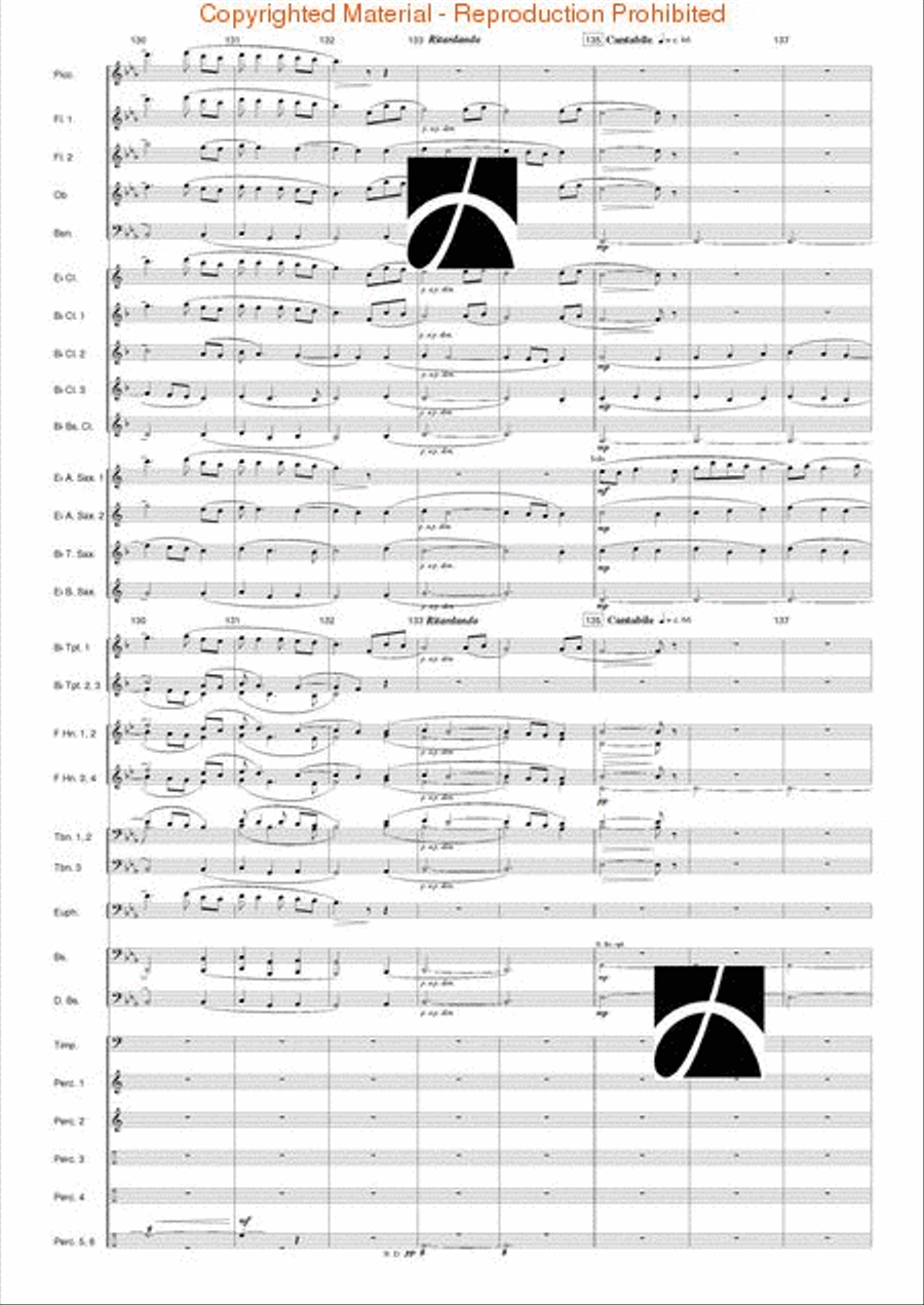 Hymn to the Infinite Sky Concert Band scores gallery preview page 27