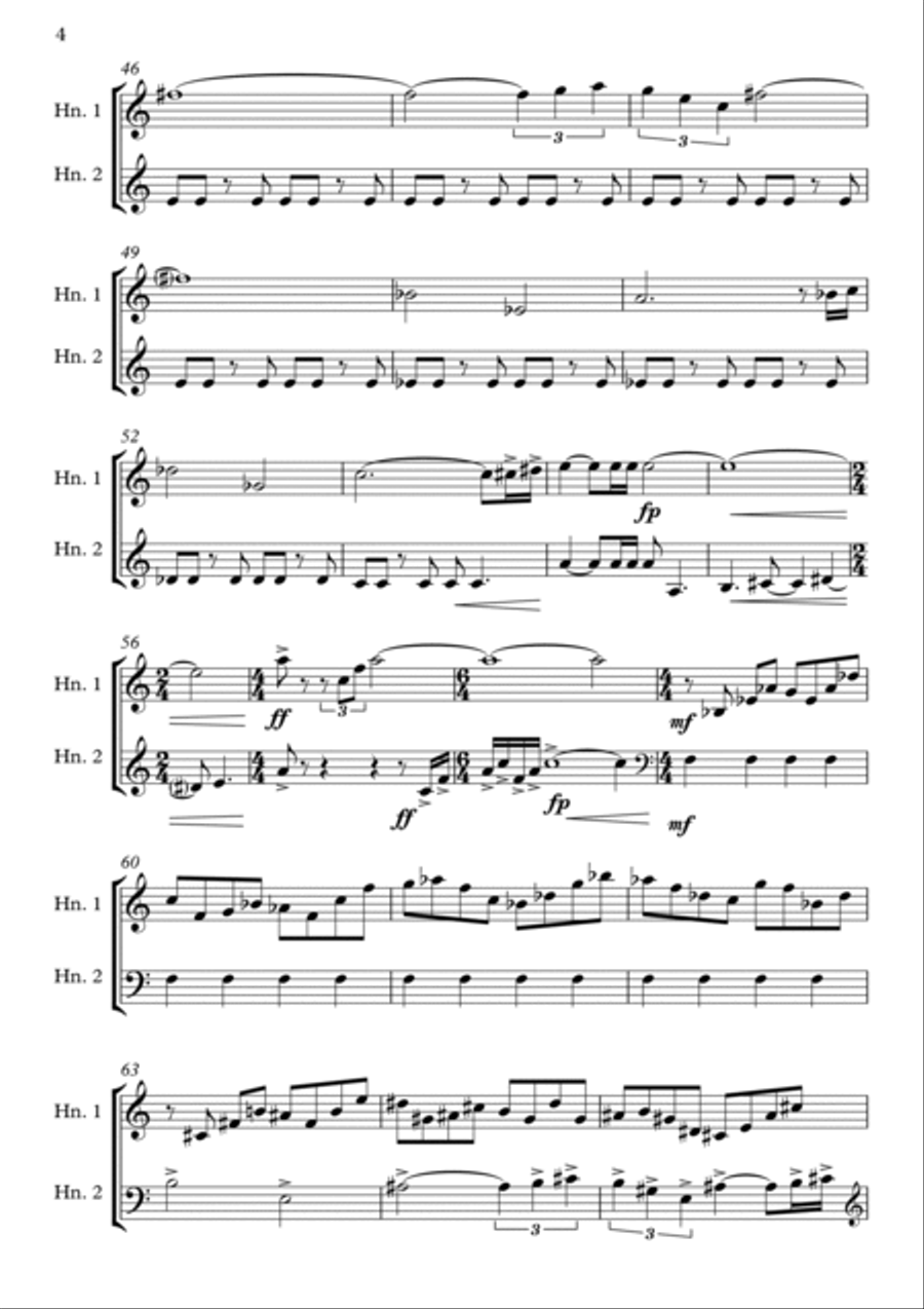 Back To The Future Brass Duet scores gallery preview page 4