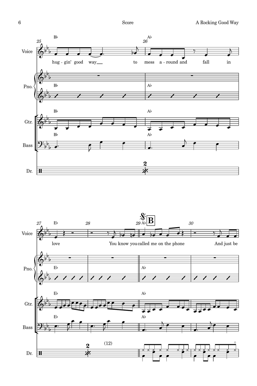 A Rockin' Good Way Small Ensemble scores gallery preview page 6
