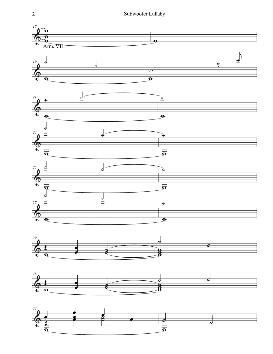 Subwoofer Lullaby Acoustic Guitar scores gallery preview page 2