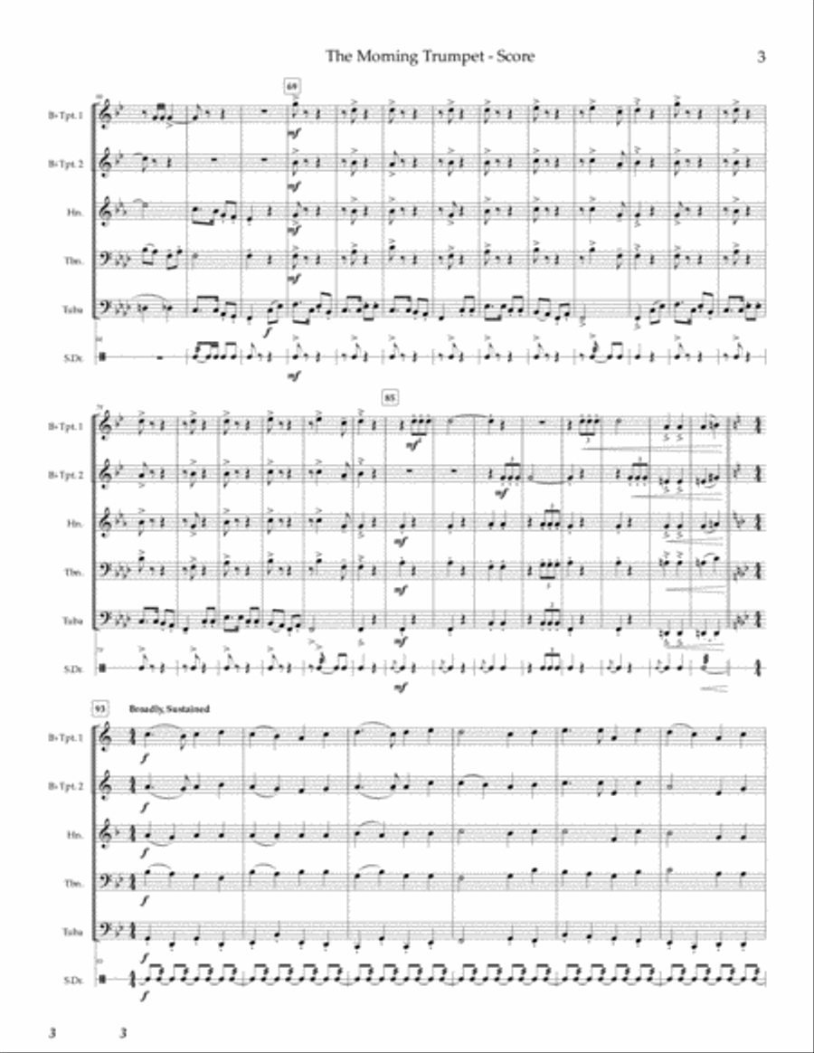 The Morning Trumpet - brass quintet Brass Quintet scores gallery preview page 4