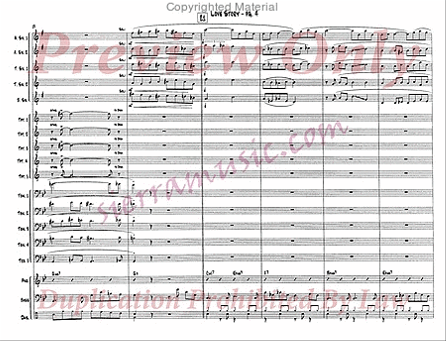 Love Story Love Story Jazz Ensemble scores gallery preview page 5