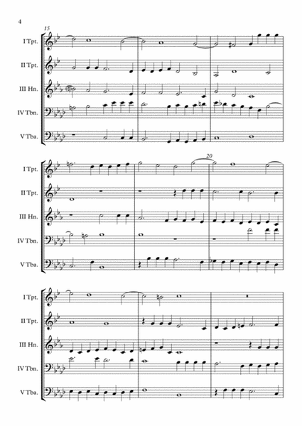 Canzon I a 5 Ch.195 (Giovanni Gabrieli) Brass Quintet arr. Adrian Wagner image number null