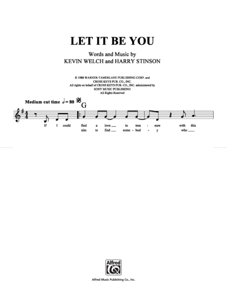 Let it Be You