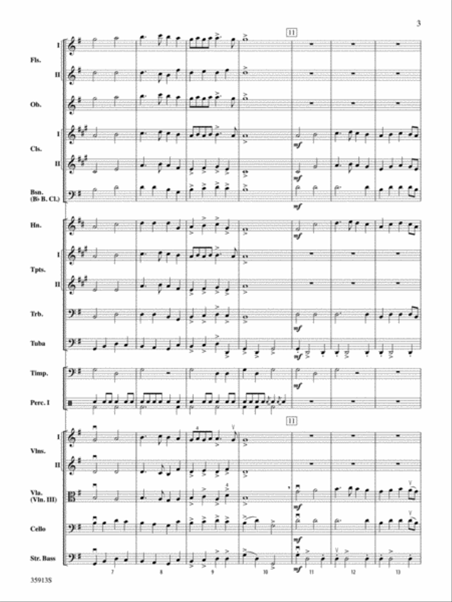 The Prince of Denmark's March Full Orchestra scores gallery preview page 3