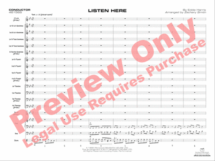 Listen Here Jazz Ensemble scores gallery preview page 22