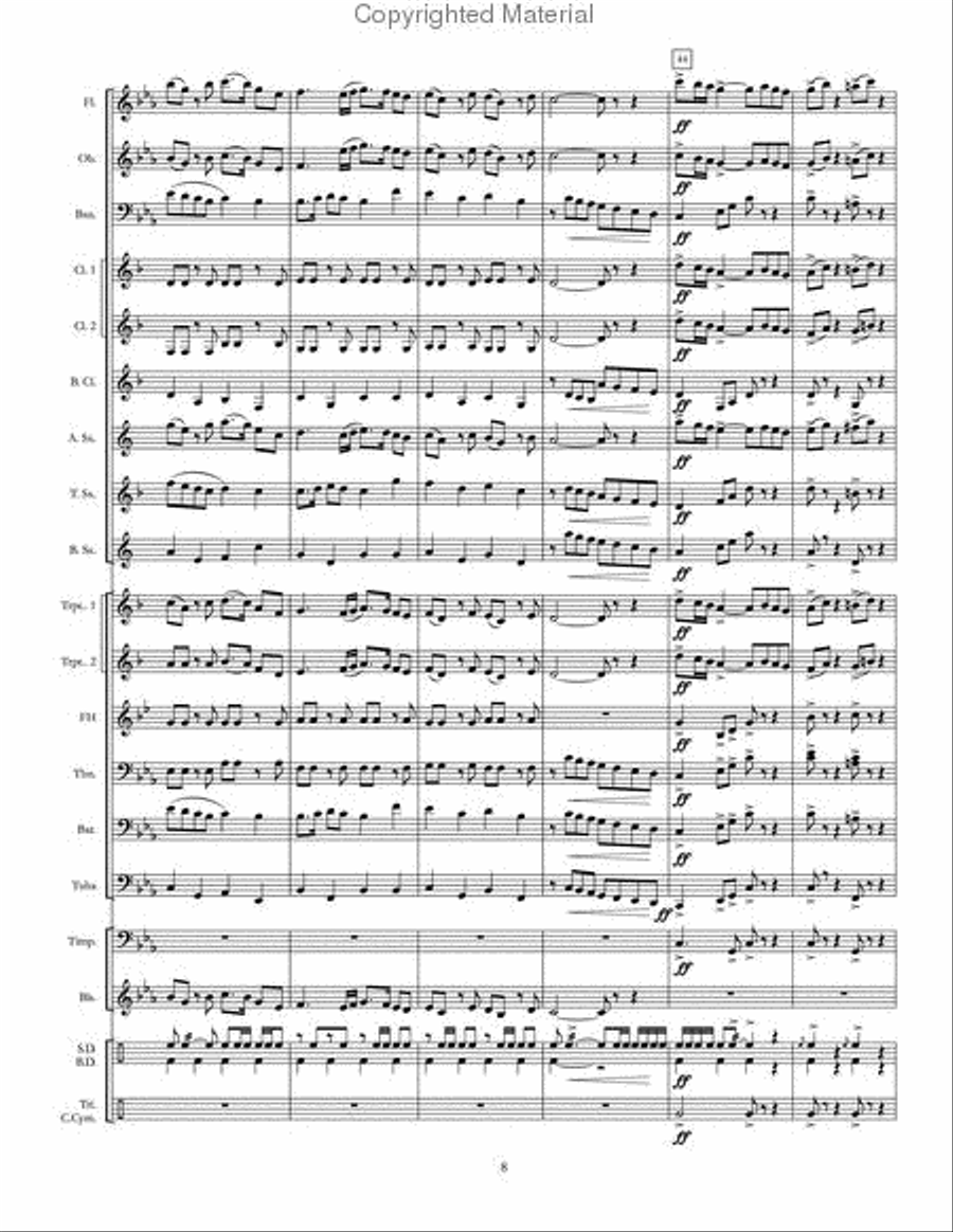 Natchez Trace Concert Band scores gallery preview page 9