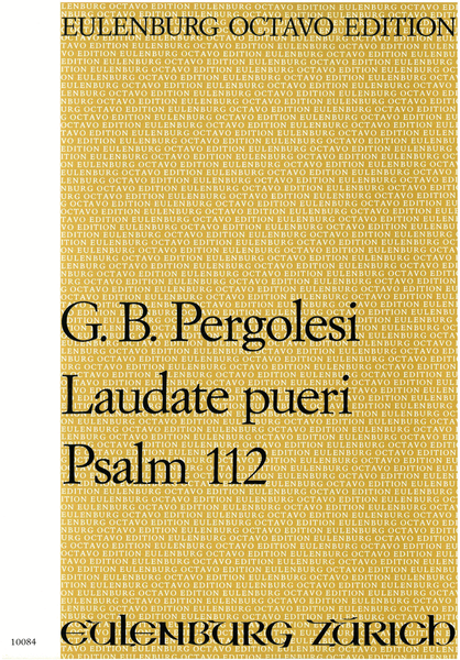 Laudate pueri (Psalm 112)