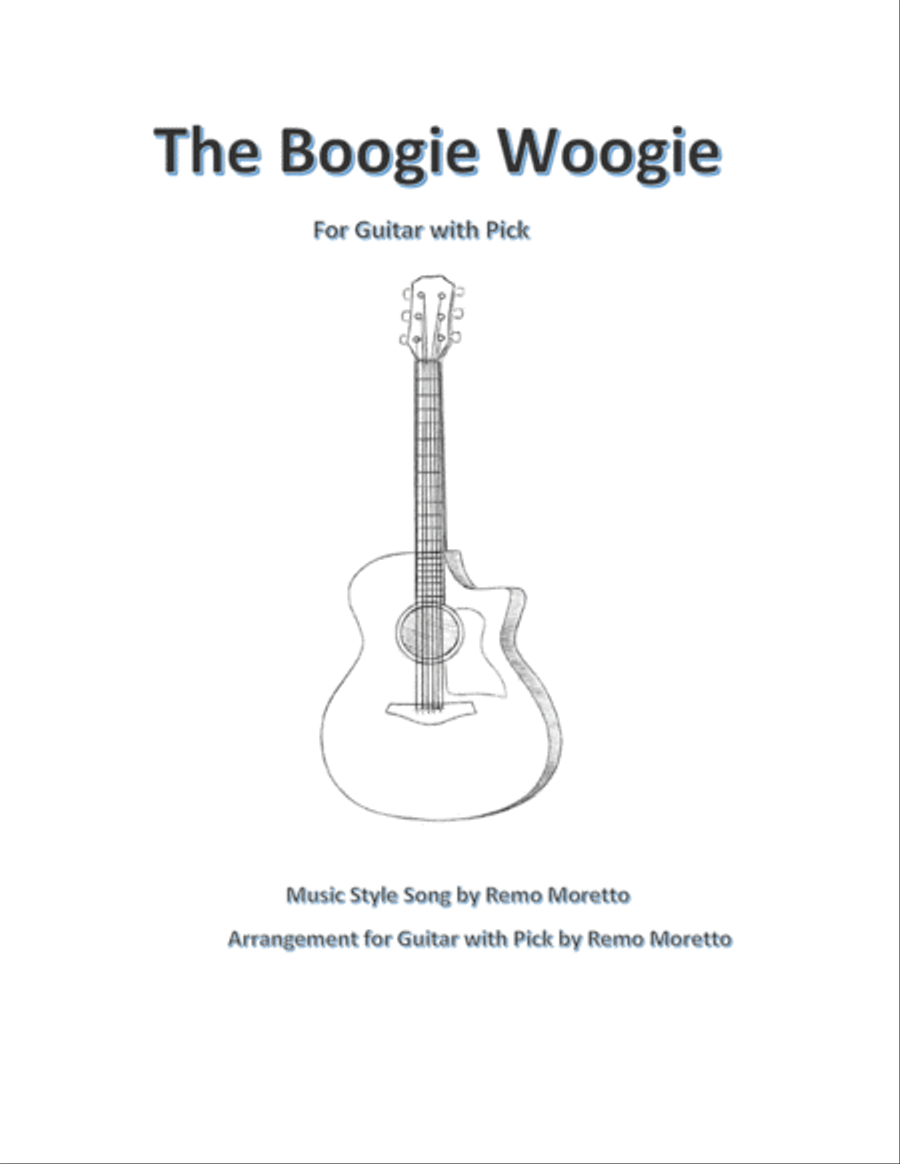 The Boogie Woogie for Guitar with Pick Electric Guitar scores gallery preview page 1