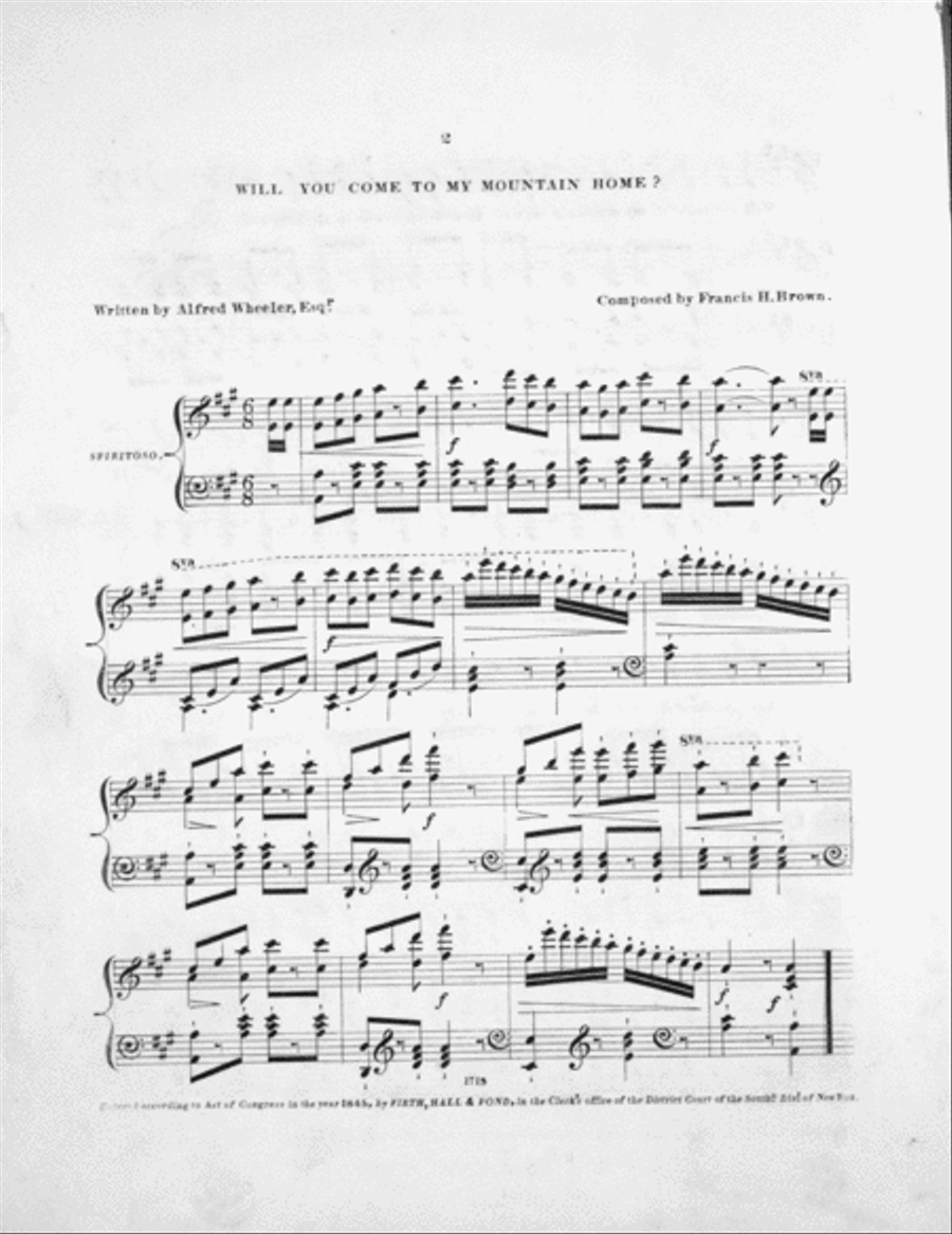 Will You Come to My Mountain Home Voice scores gallery preview page 2