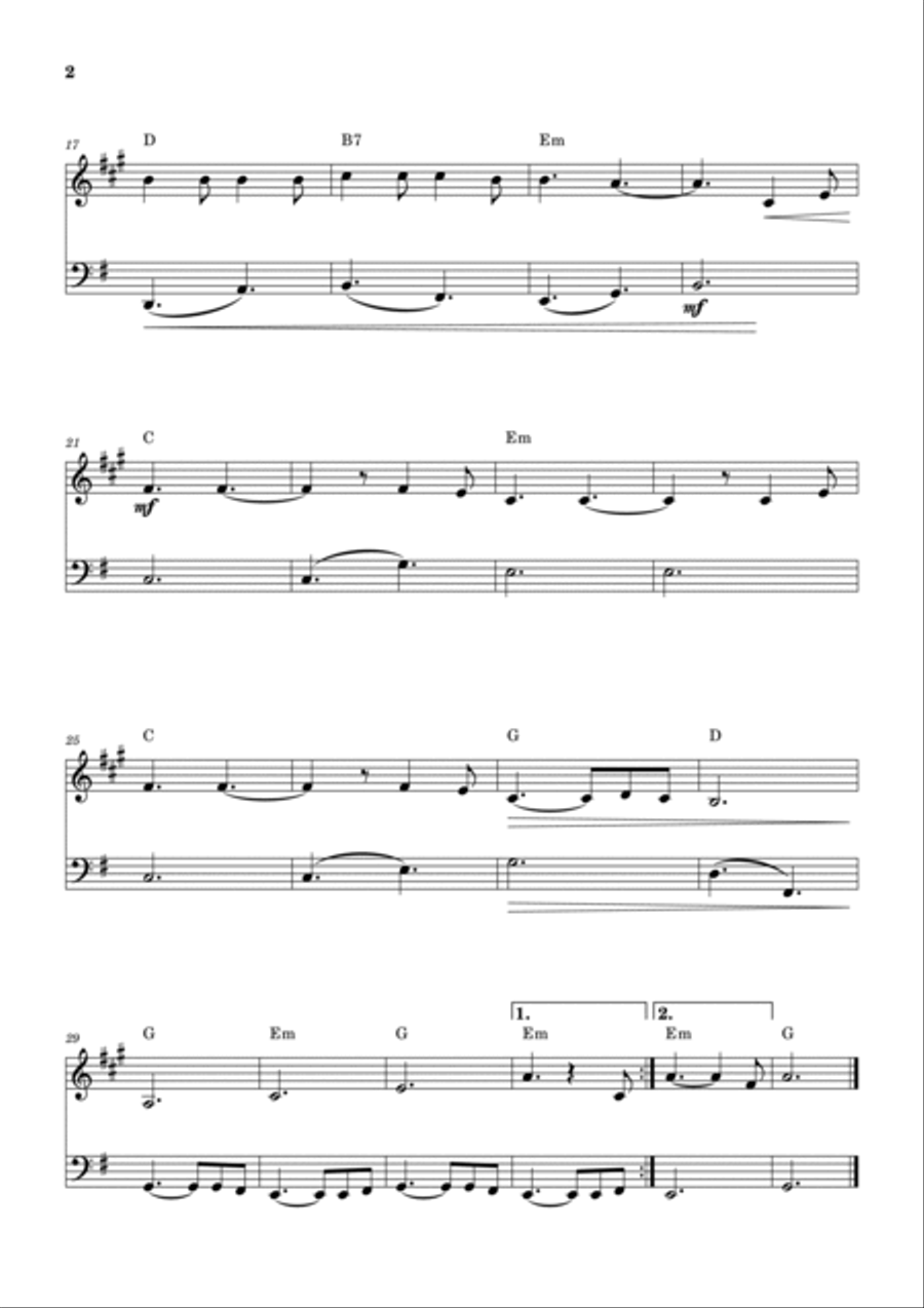 Hallelujah Bassoon scores gallery preview page 2