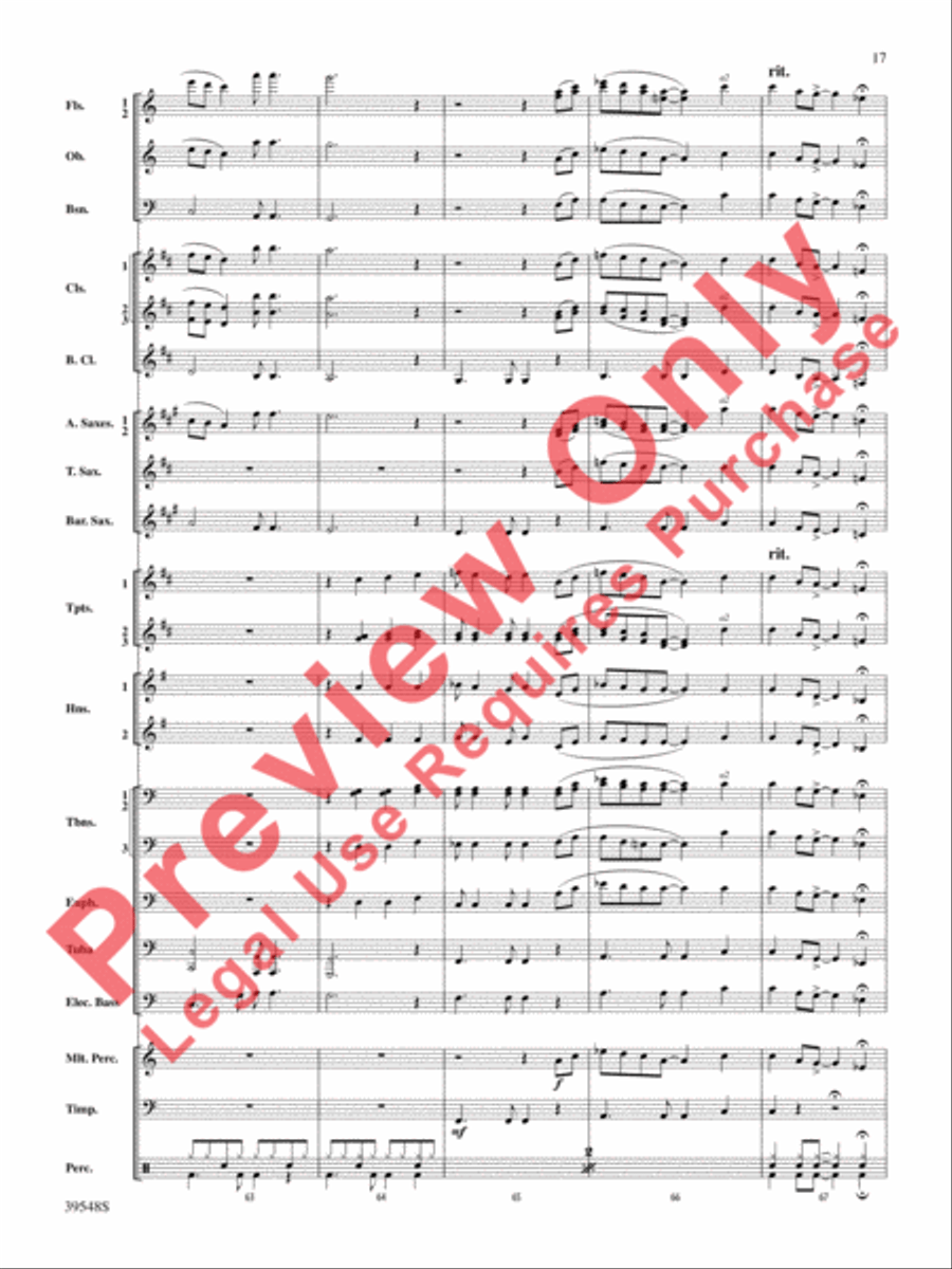 The Beatles Remembered Concert Band scores gallery preview page 18