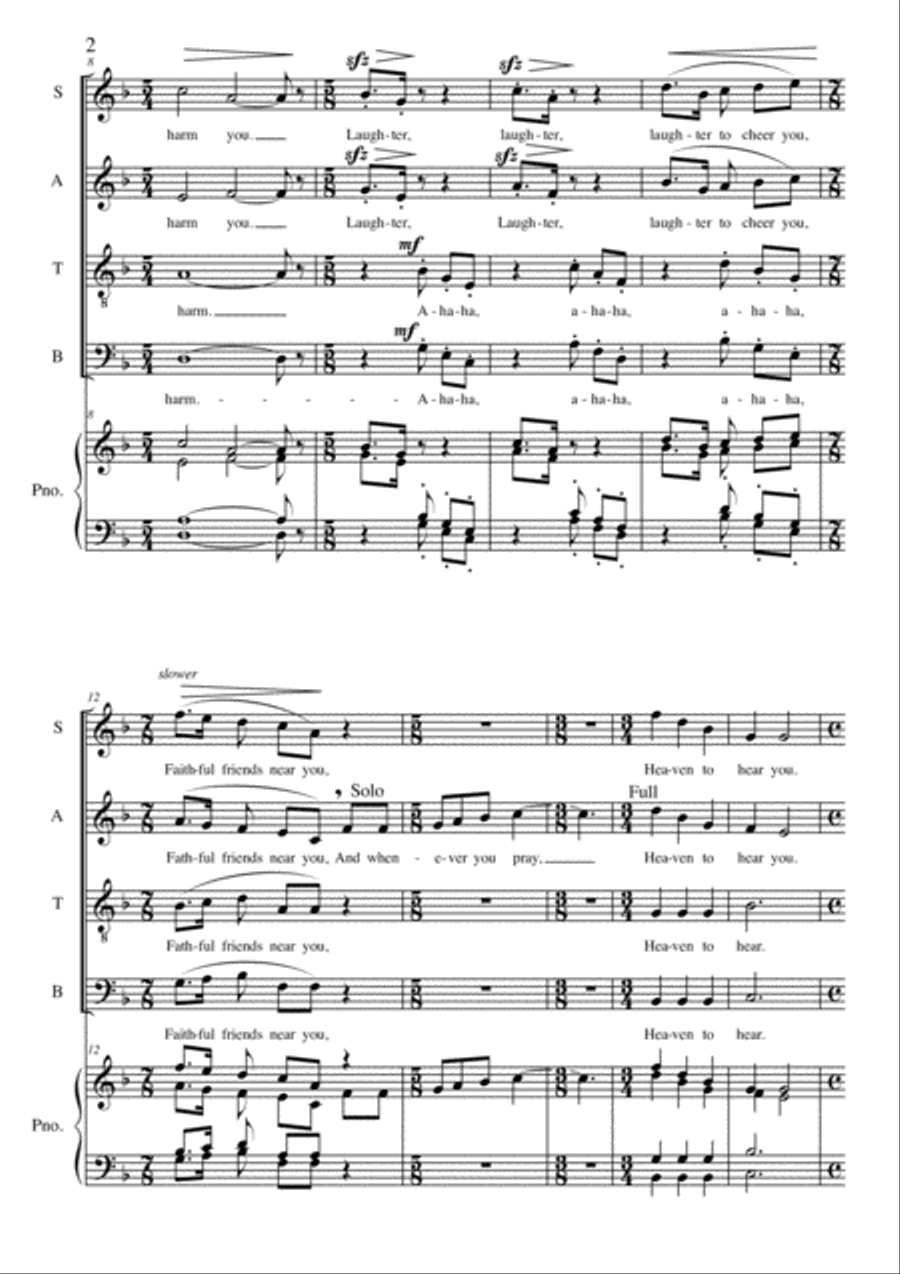 Sunbeams 4-Part scores gallery preview page 2