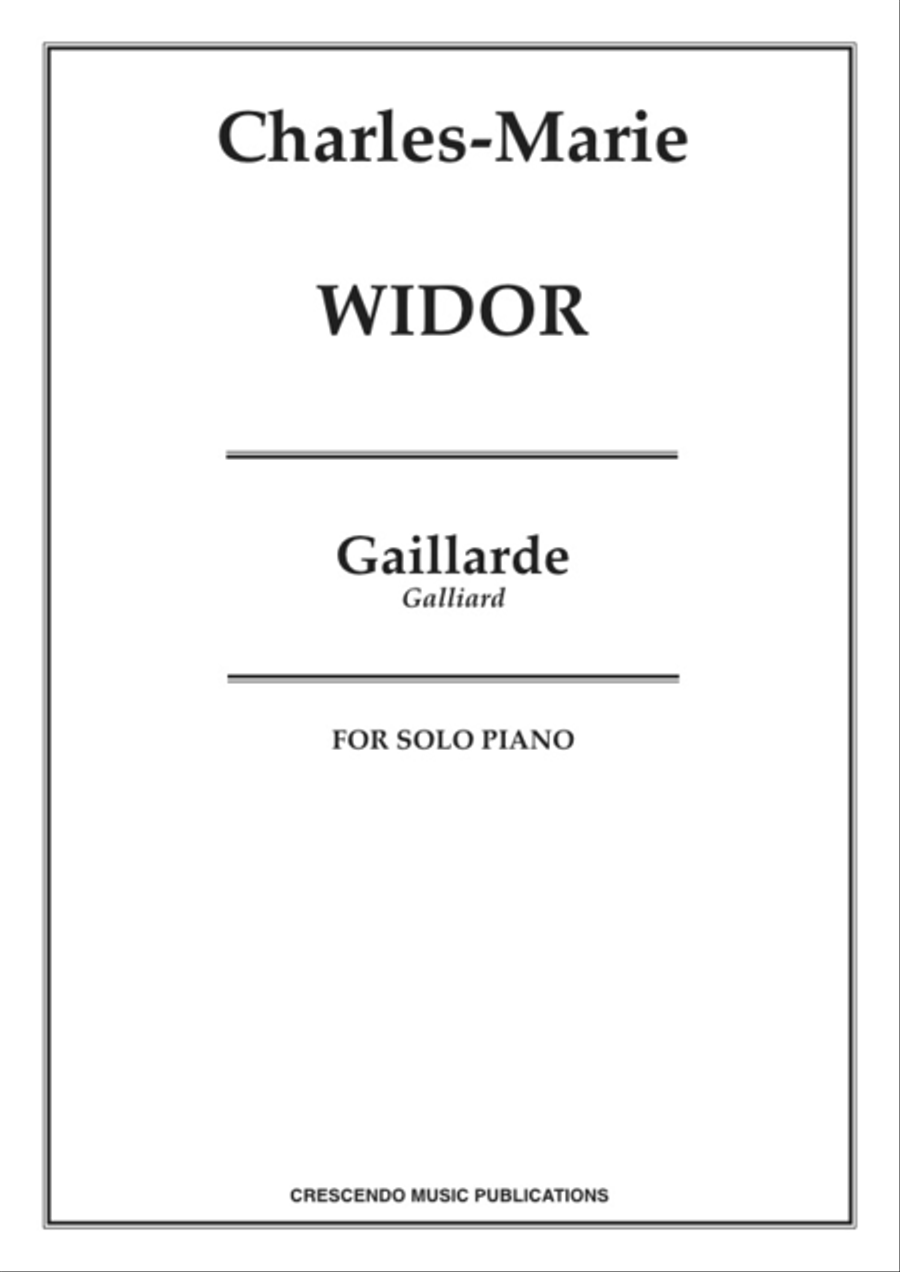 Gaillarde Piano Solo scores gallery preview page 1
