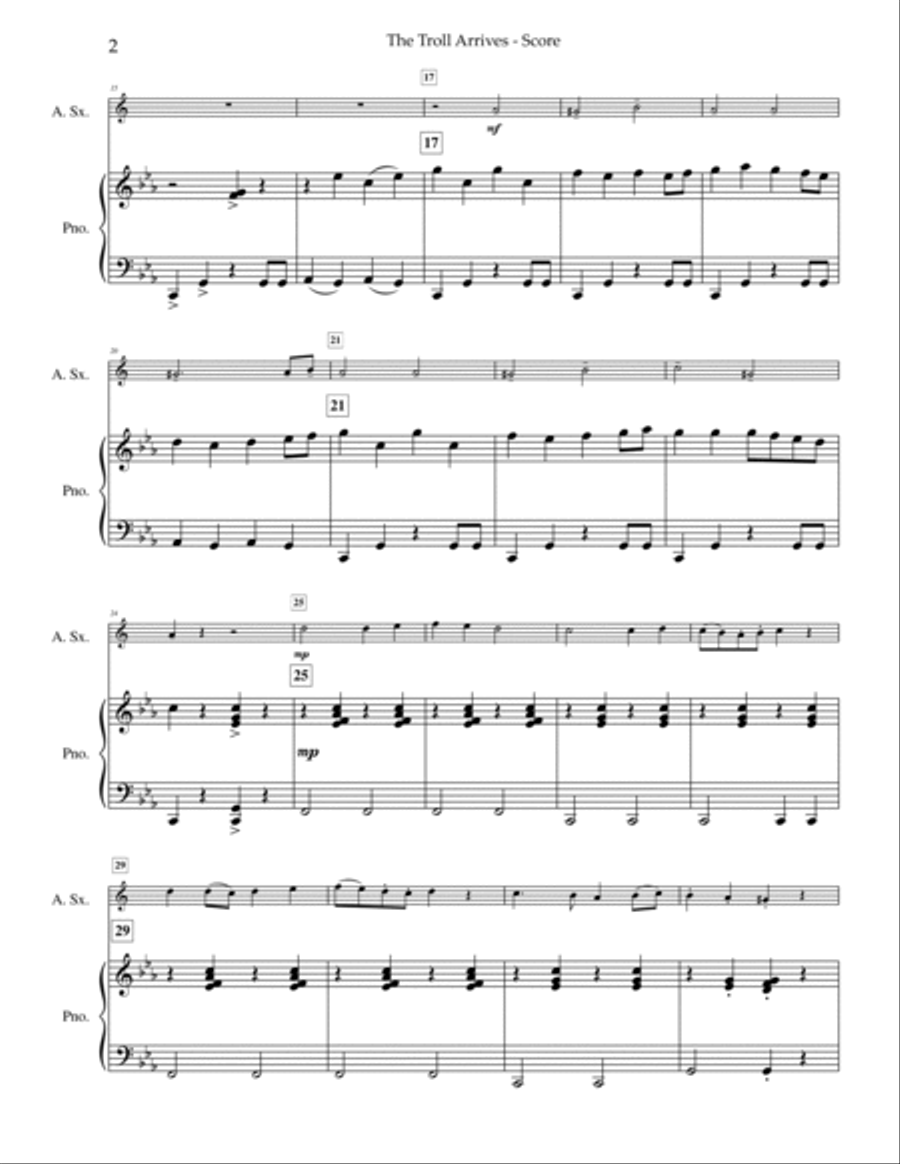 The Troll Arrives Chamber Music scores gallery preview page 3