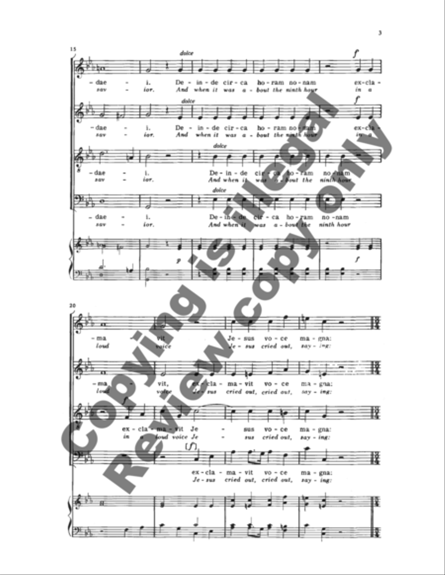 Tenebrae factae sunt (Darkness Fell) 4-Part scores gallery preview page 9