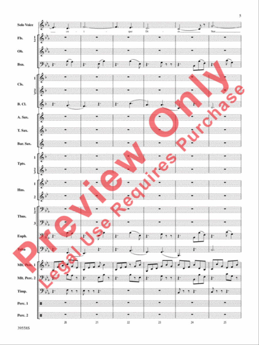 I Was Born for This Concert Band scores gallery preview page 6