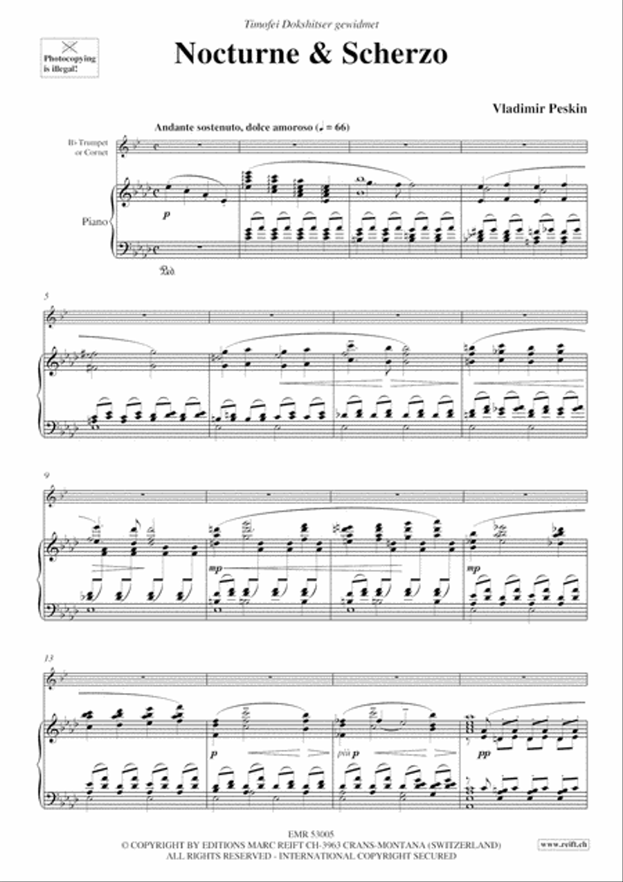 Nocturne & Scherzo Cornet scores gallery preview page 4