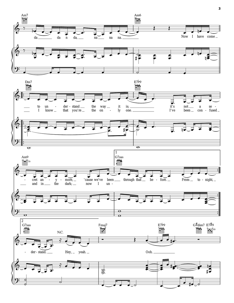 Like A Star Piano, Vocal, Guitar scores gallery preview page 3