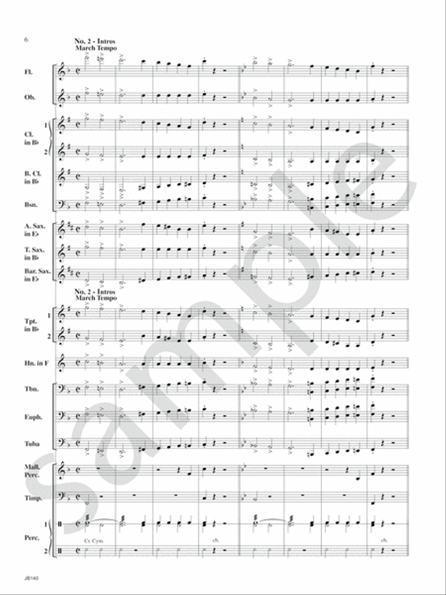 The New Bennett Band Book Concert Band scores gallery preview page 8