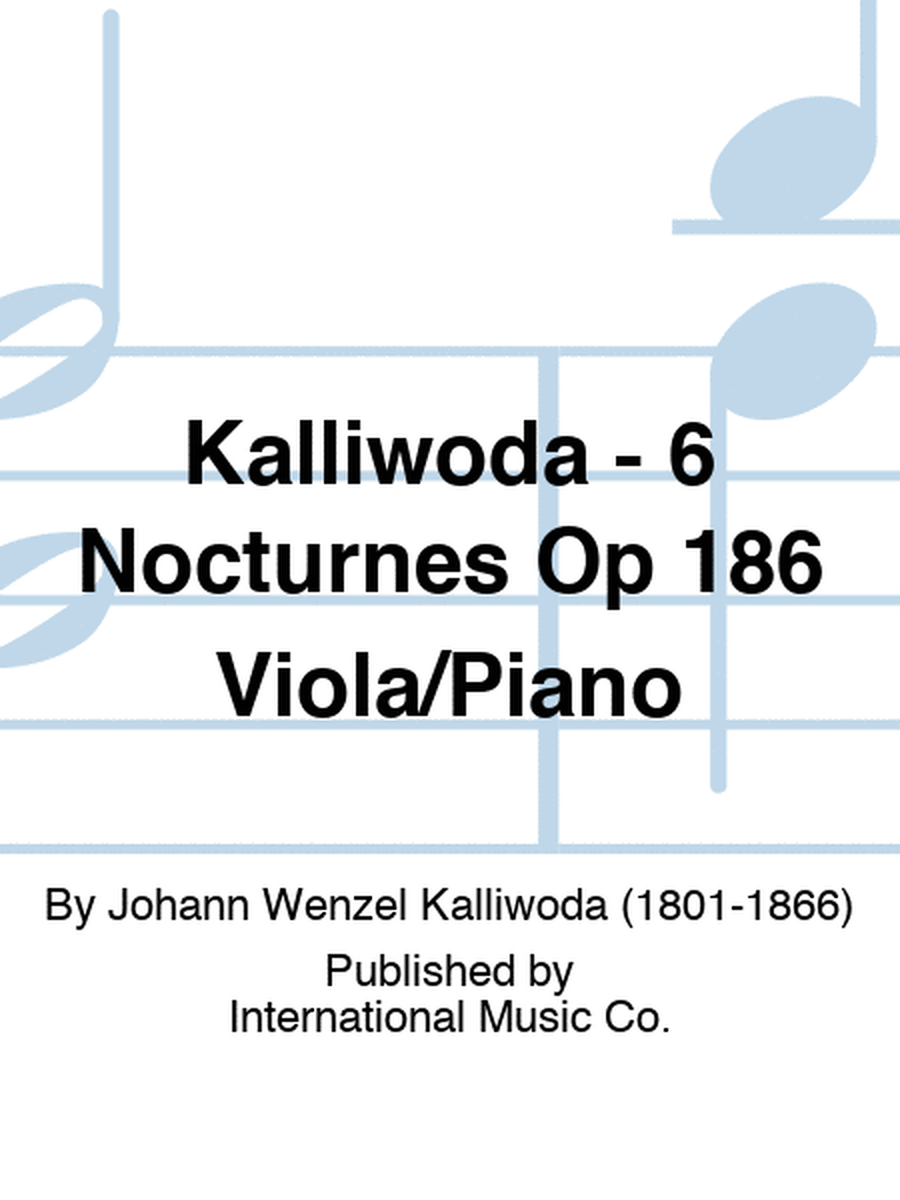 Kalliwoda - 6 Nocturnes Op 186 Viola/Piano