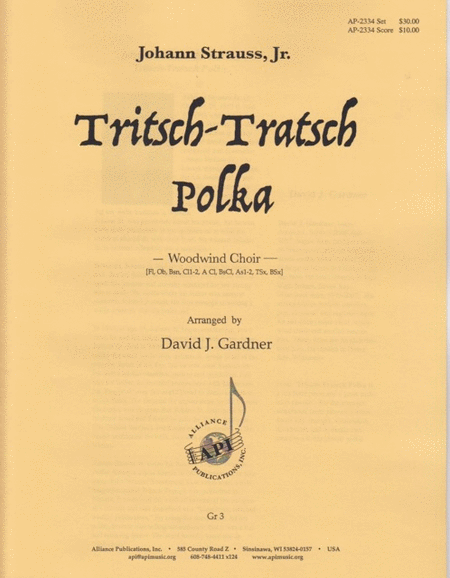 Tritsch-Tratsch Polka - Woodwind Choir image number null