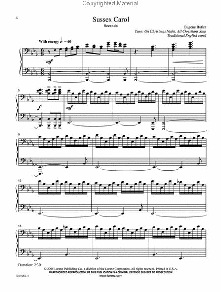 Four Hands at Christmas Four Hands at Christmas Piano Duet scores gallery preview page 2
