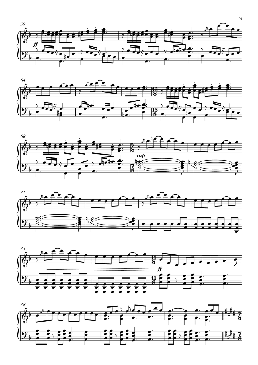 Road to Nowhere Road to Nowhere Piano Solo scores gallery preview page 3