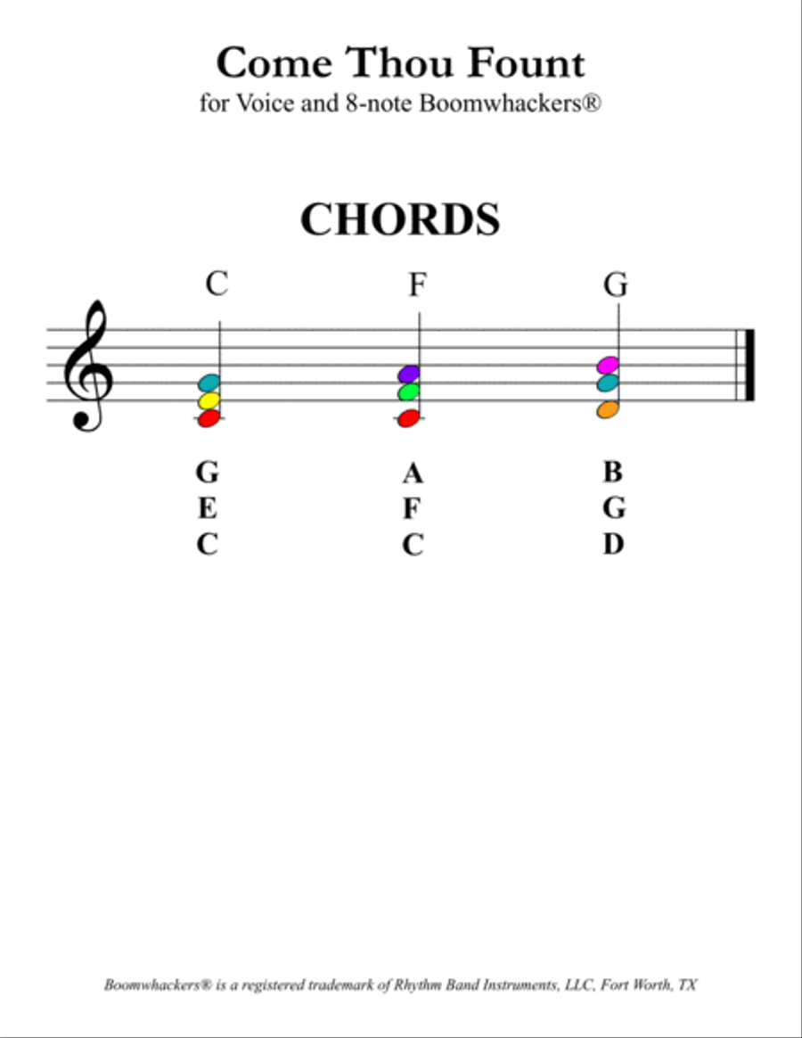 10 Timeless Hymns for Voice and 8-note Boomwhackers® Voice scores gallery preview page 4