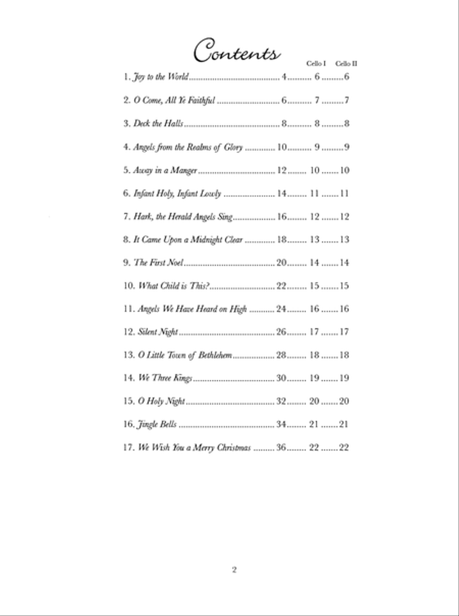 My Very Best Christmas, Cello Edition String Duet scores gallery preview page 3