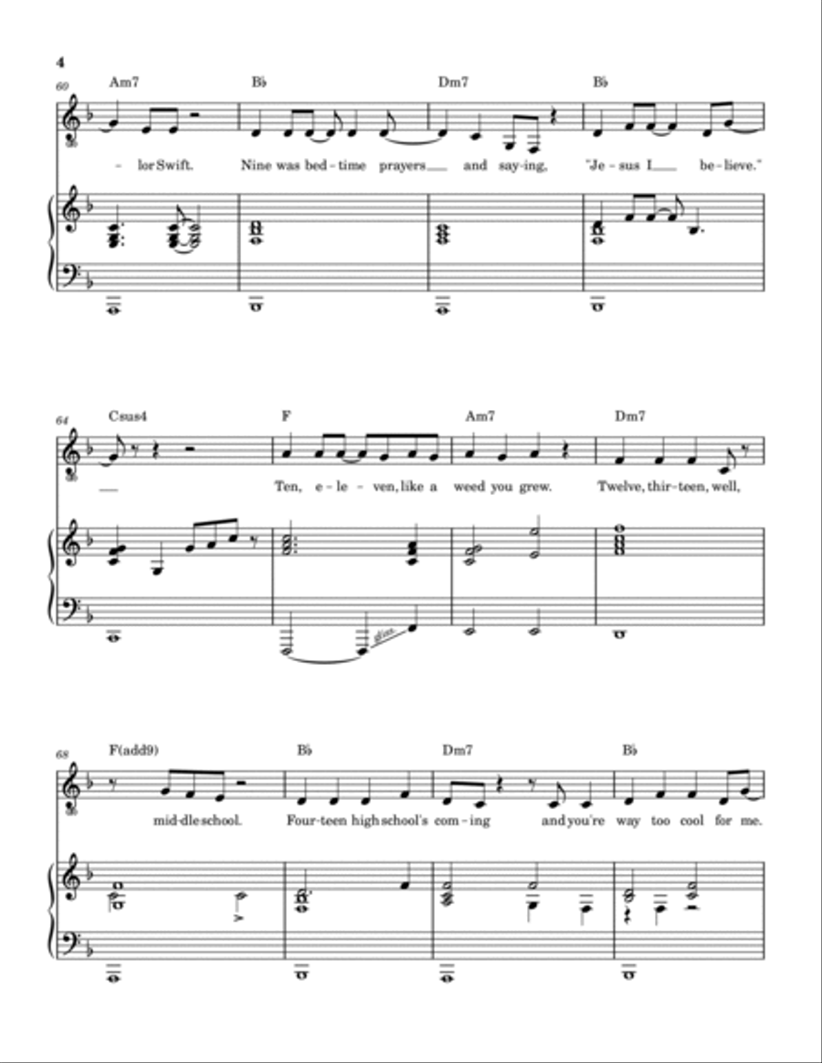 18 Summers 18 Summers Piano, Vocal, Guitar scores gallery preview page 5