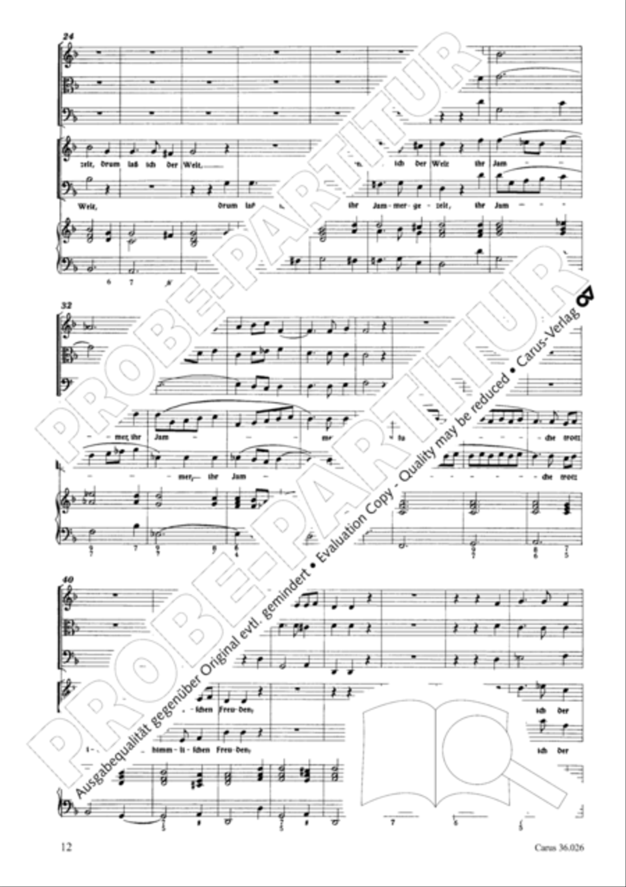 Now I indeed believe (Ich halte es dafur) Choir scores gallery preview page 13