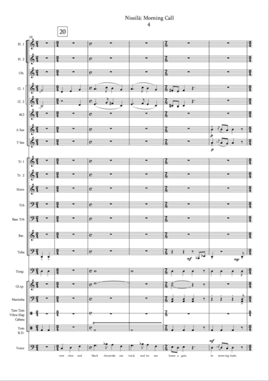 Morning Call Morning Call Large Ensemble scores gallery preview page 5