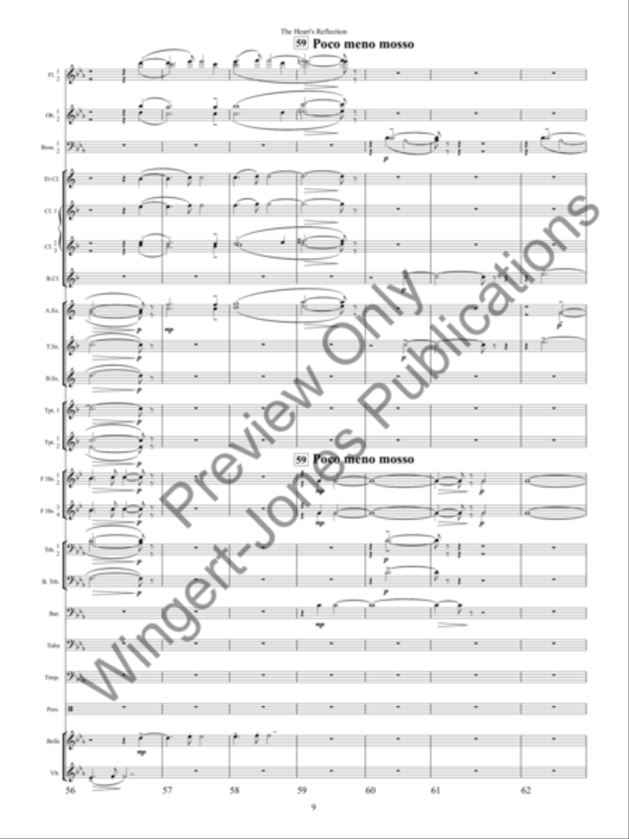 The Heart's Reflection Concert Band scores gallery preview page 12