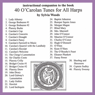 40 O'Carolan Tunes for All Harps