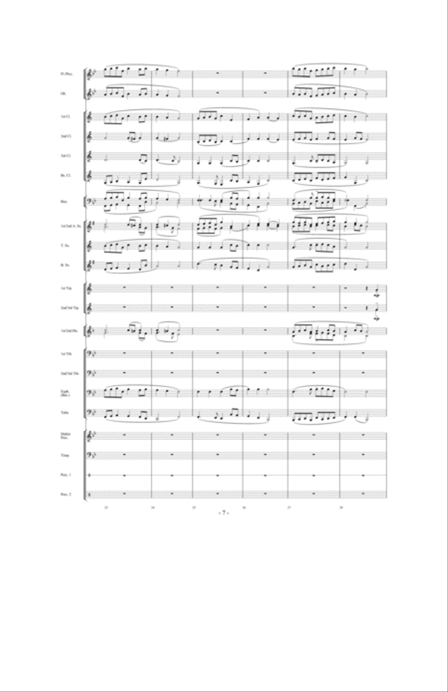 Raise Your Joys And Triumphs High Concert Band scores gallery preview page 6