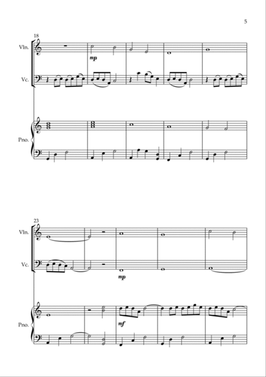 Forbidden Colours Piano Trio scores gallery preview page 5