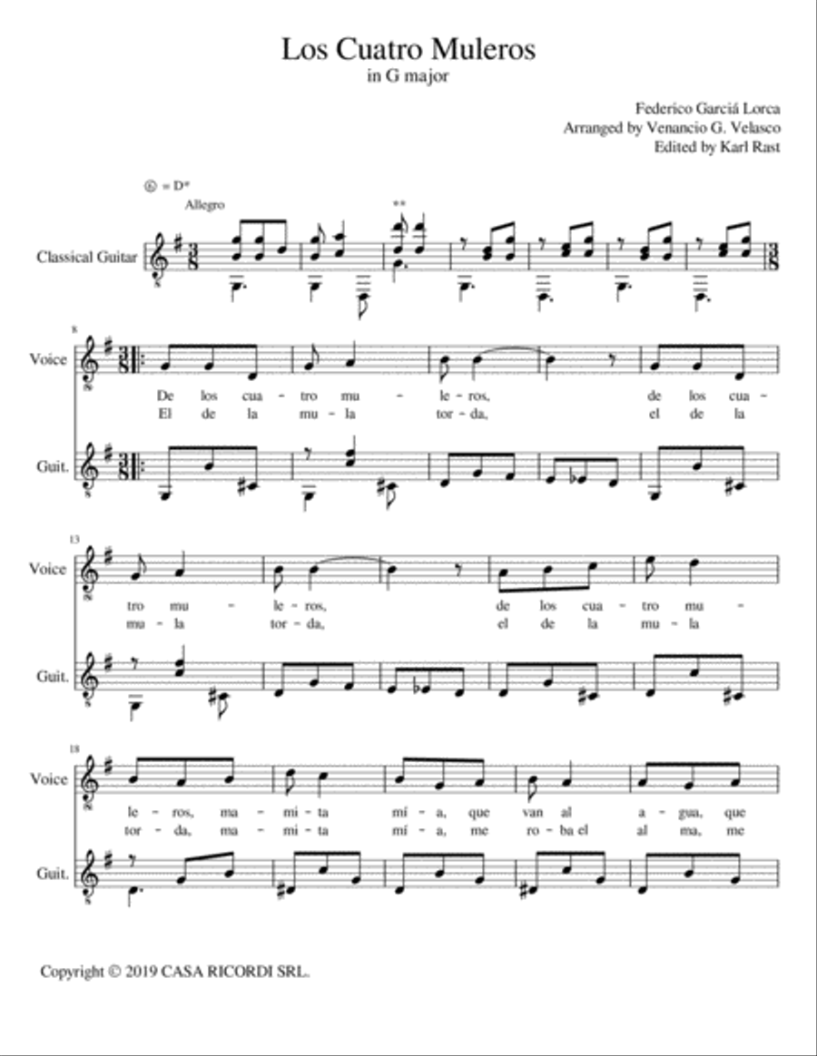 Anda Jaleo Guitar scores gallery preview page 1