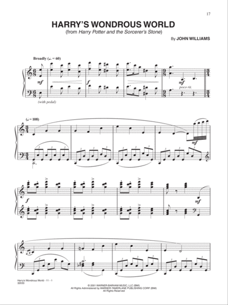 Harry Potter Musical Magic -- The First Five Years Piano Solo scores gallery preview page 3