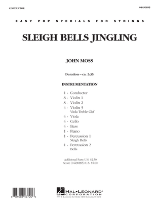 Book cover for Sleigh Bells Jingling - Full Score