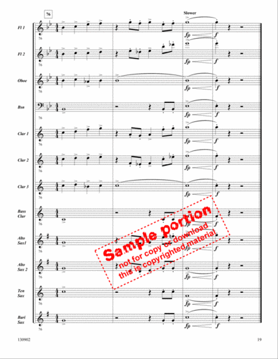 Patriot's Medley Woodwind Ensemble scores gallery preview page 7