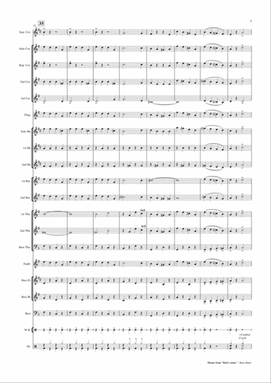 Who Do You Think You Are Kidding Mr. Hit Brass Ensemble scores gallery preview page 6
