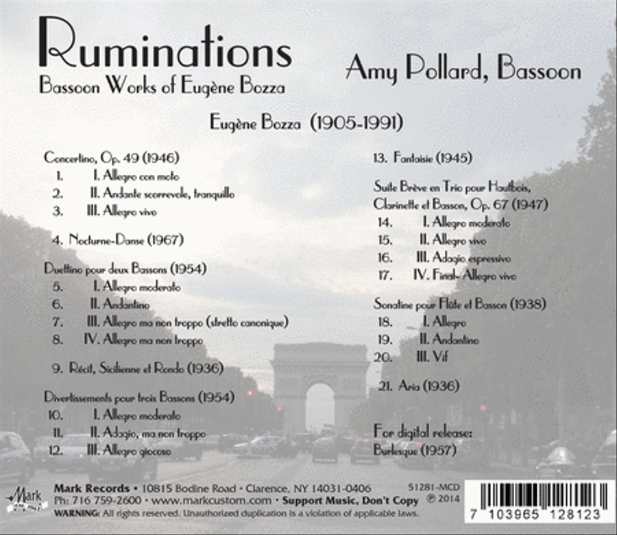ï»¿ï»¿Bassoon Works of Eugene Bozza: Ruminations Bassoon scores gallery preview page 2