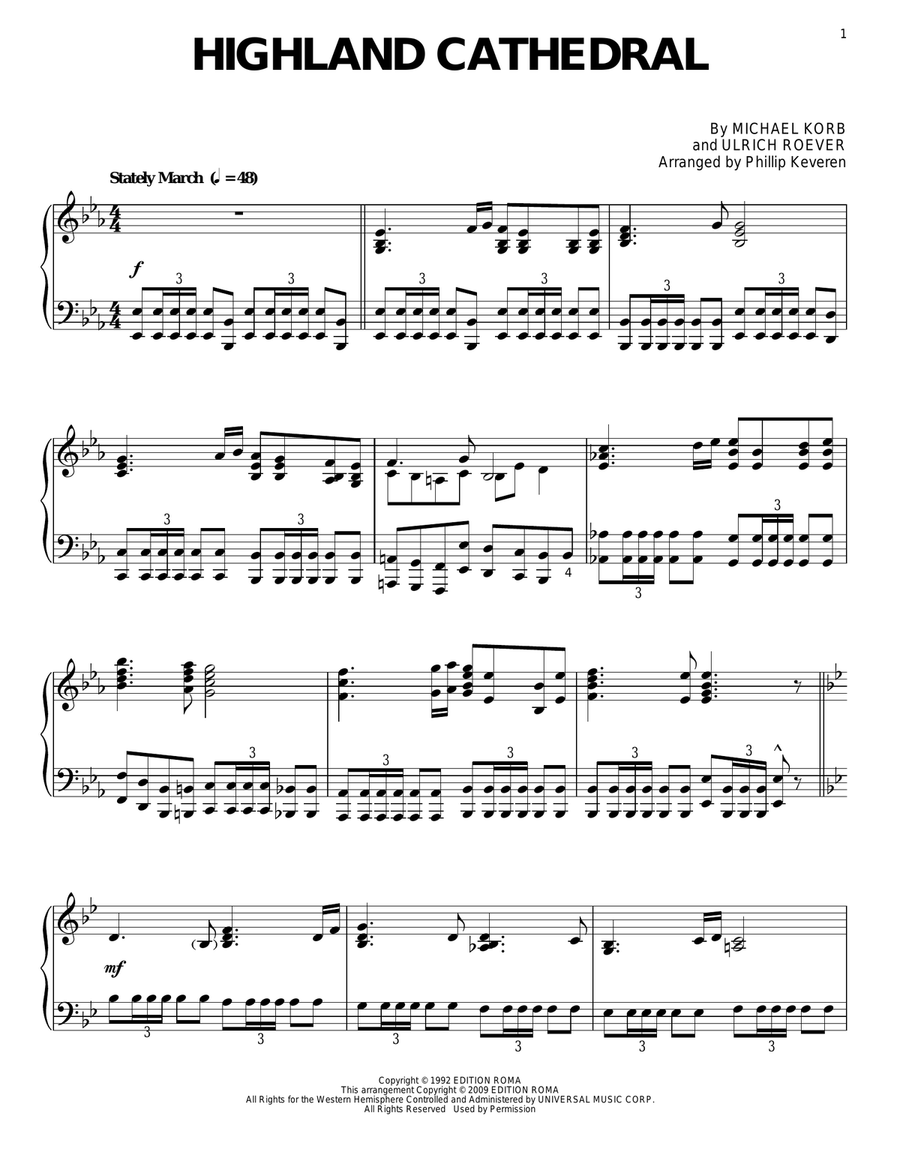Highland Cathedral (arr. Phillip Keveren)