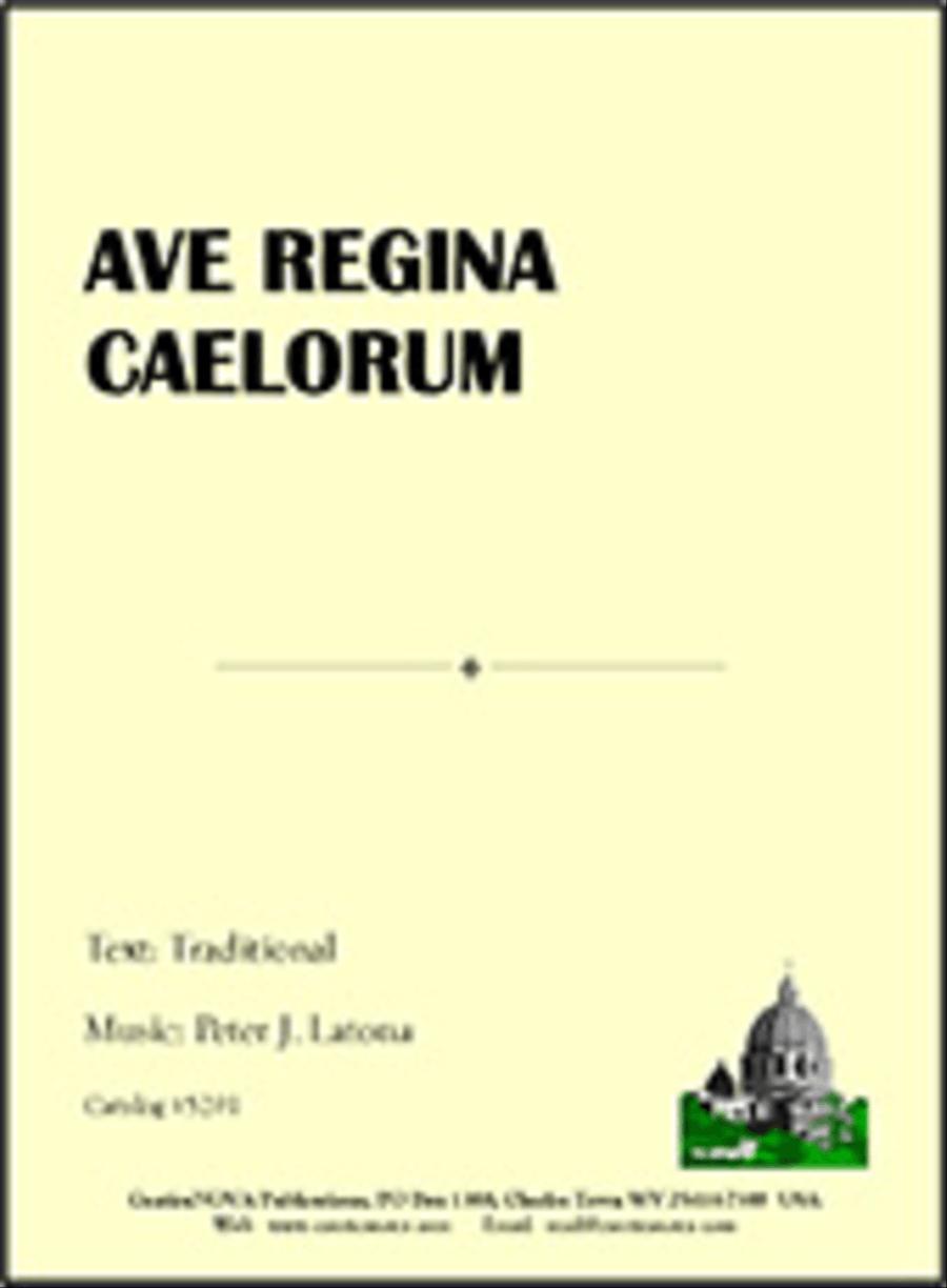 Ave Regina caelorum A Cappella scores gallery preview page 1
