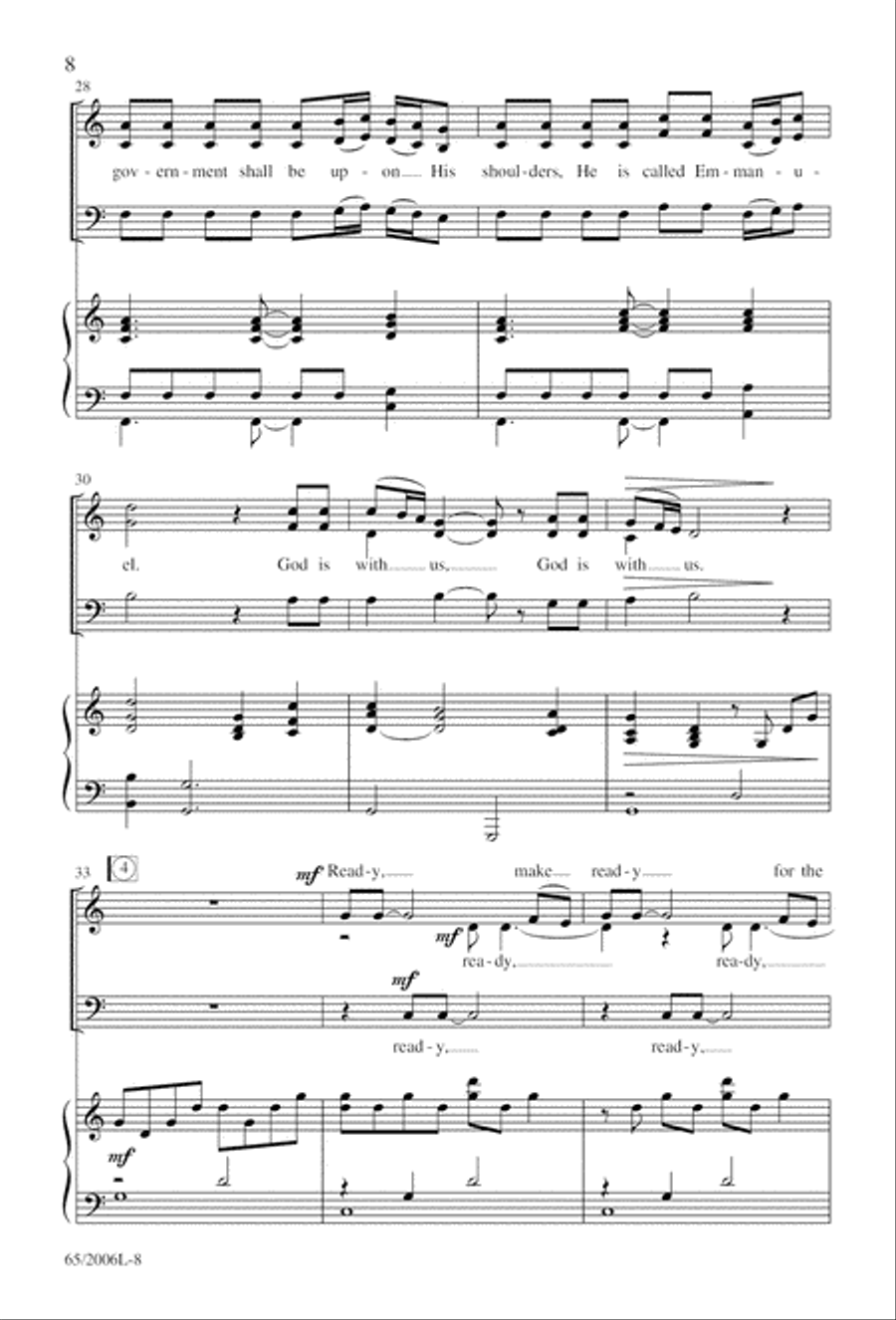 I Hear the Prophet Callin' 3-Part scores gallery preview page 9