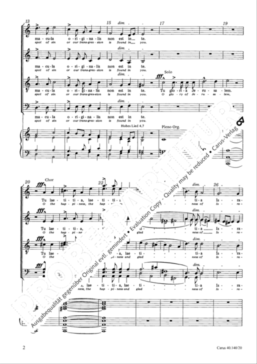 Bruckner: Tota pulchra es; Pange lingua Score scores gallery preview page 3
