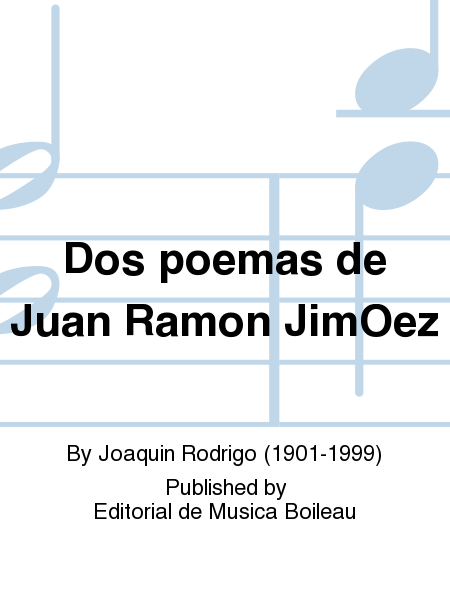 Dos poemas de Juan Ramon Jimenez